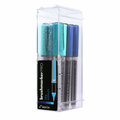 Set de Carioci Karin Brushmarker Pro - Sky Colours 12 Piese - Birou și papetărie, Pixuri, creioane și articole de scris