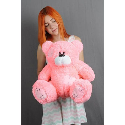Urs de Pluș GO GIFT TEDDY 60 PK Roz Flauș 60 cm - Jucarii si jocuri, Jucării de pluș