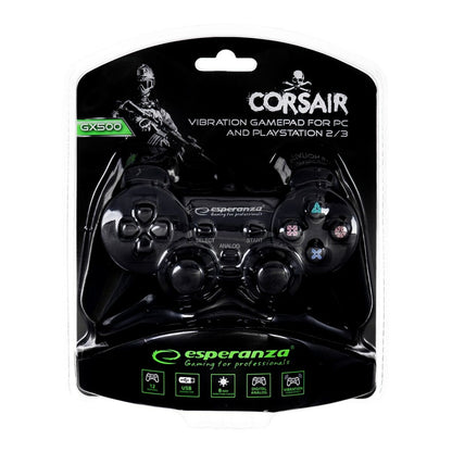 Telecomandă Gaming fără Fir Esperanza Corsair GX500 Negru PC PlayStation 3 PlayStation 2 - Electronică, Joc video