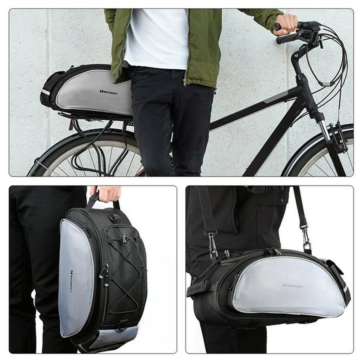 Geantă pentru Bicicletă Wozinsky WBB1BK - Sport și în aer liber, Ciclism