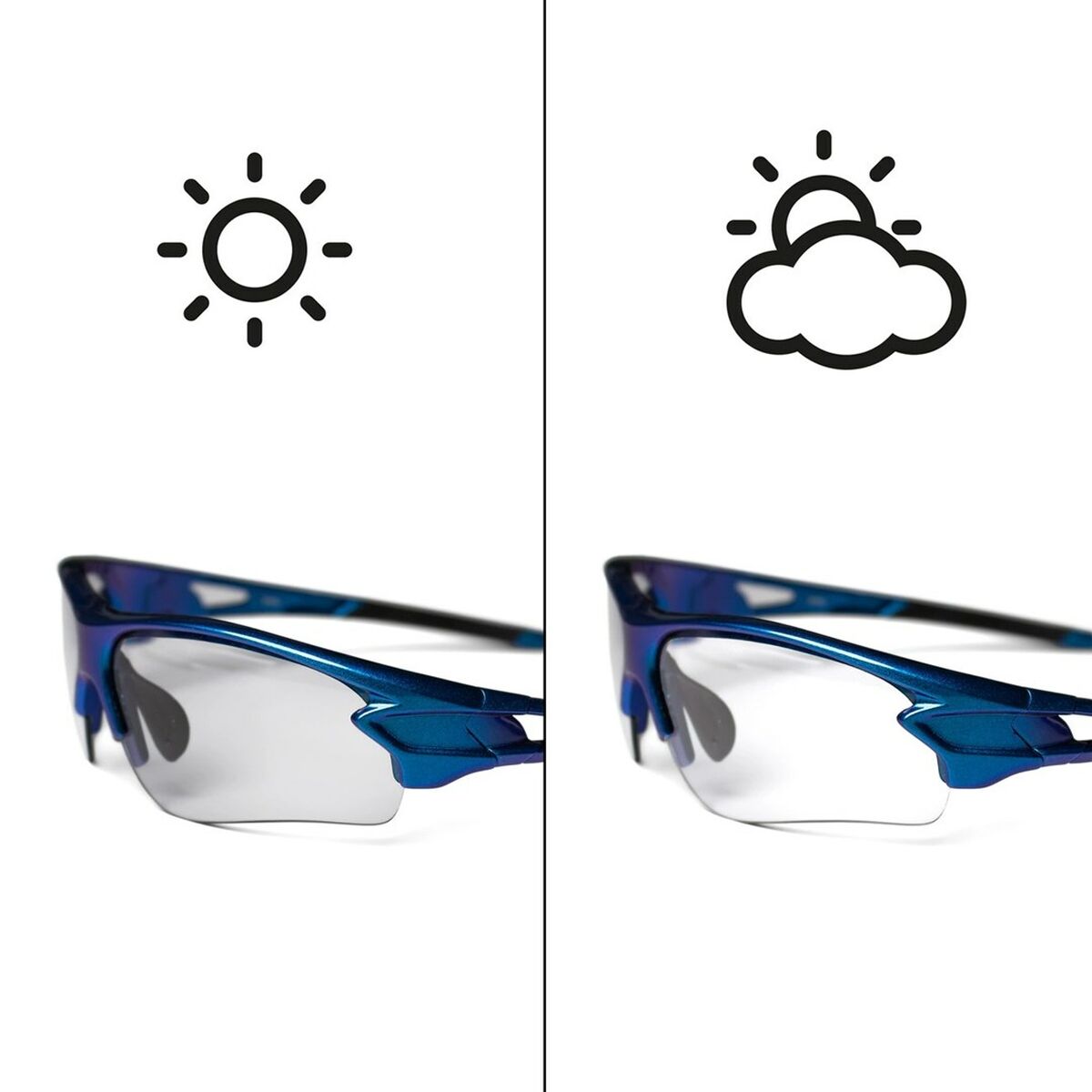 Ochelari de ciclism Rockbros 157235 Albastru - Sport și în aer liber, Ciclism