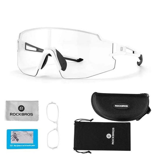 Ochelari de ciclism Rockbros 157243 Alb Negru - Sport și în aer liber, Ciclism
