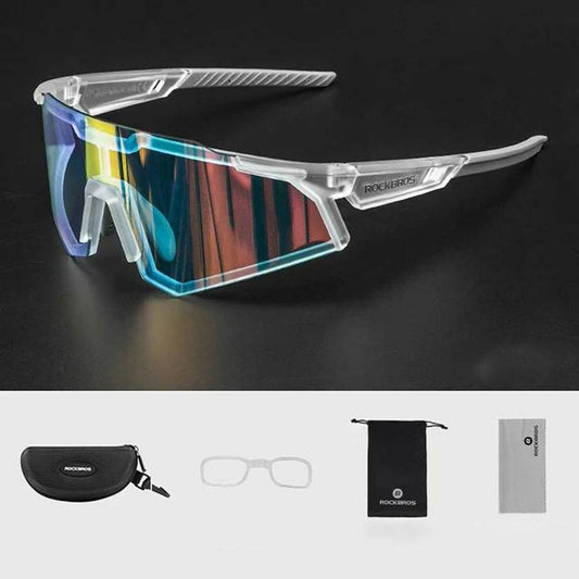 Ochelari de ciclism Rockbros 157248 Alb Negru - Sport și în aer liber, Ciclism