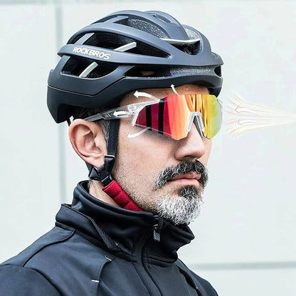 Ochelari de ciclism Rockbros 157248 Alb Negru - Sport și în aer liber, Ciclism