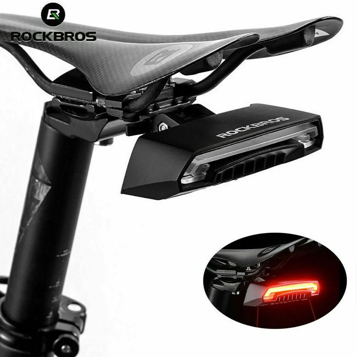 Lanternă LED pentru Bicicletă Rockbros 157346 - Sport și în aer liber, Ciclism