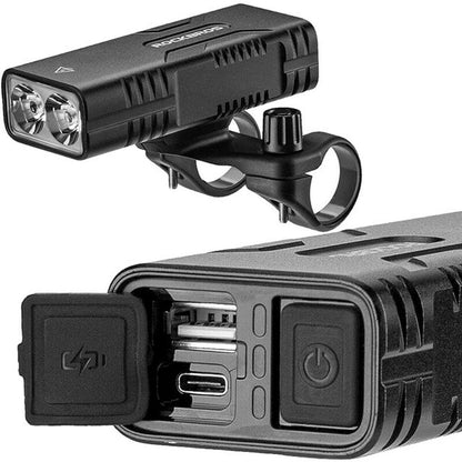 Lanternă LED pentru Bicicletă Rockbros Luz de bicicleta con función de powerbank - Sport și în aer liber, Ciclism