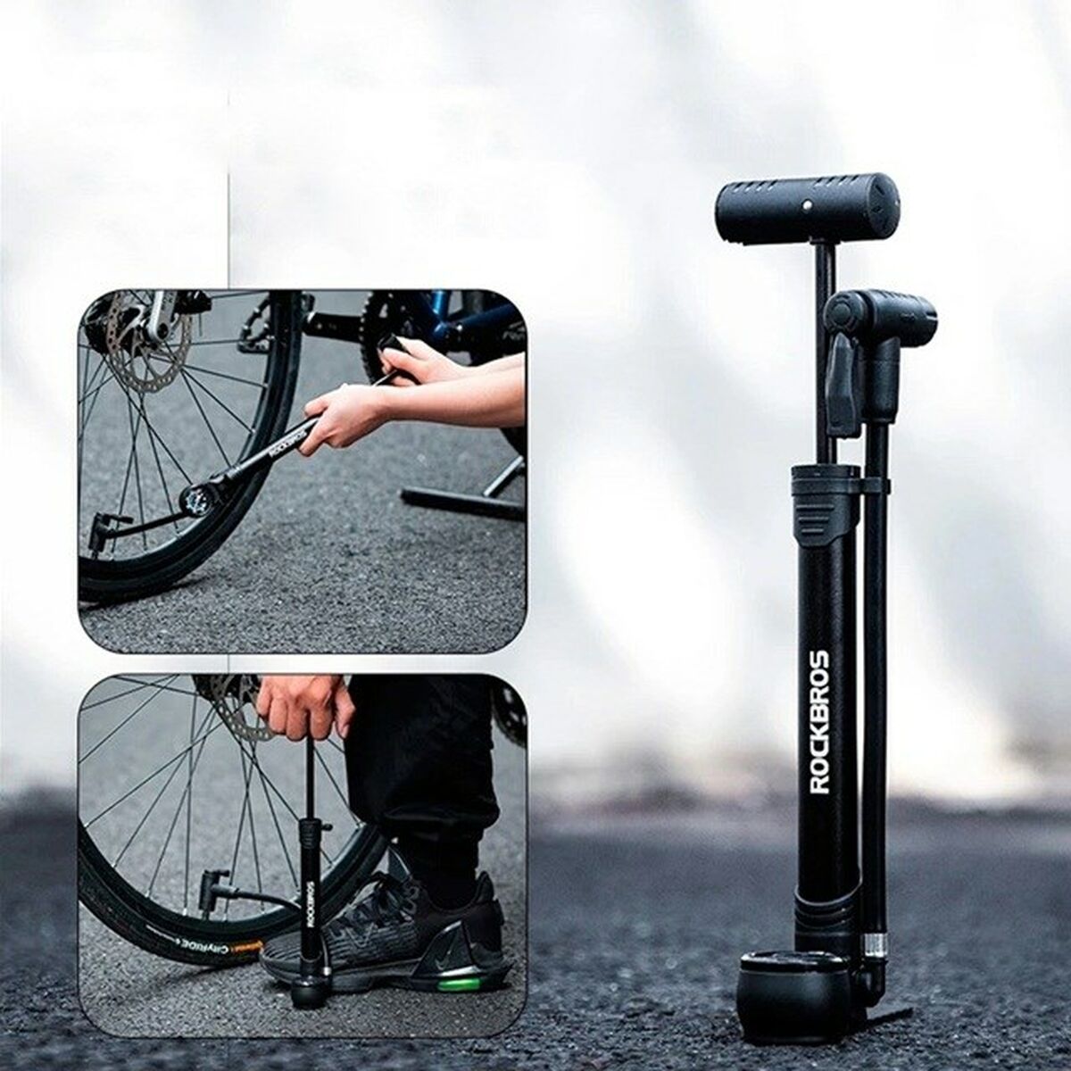 Pompă de aer Rockbros 42310006001 - Sport și în aer liber, Ciclism
