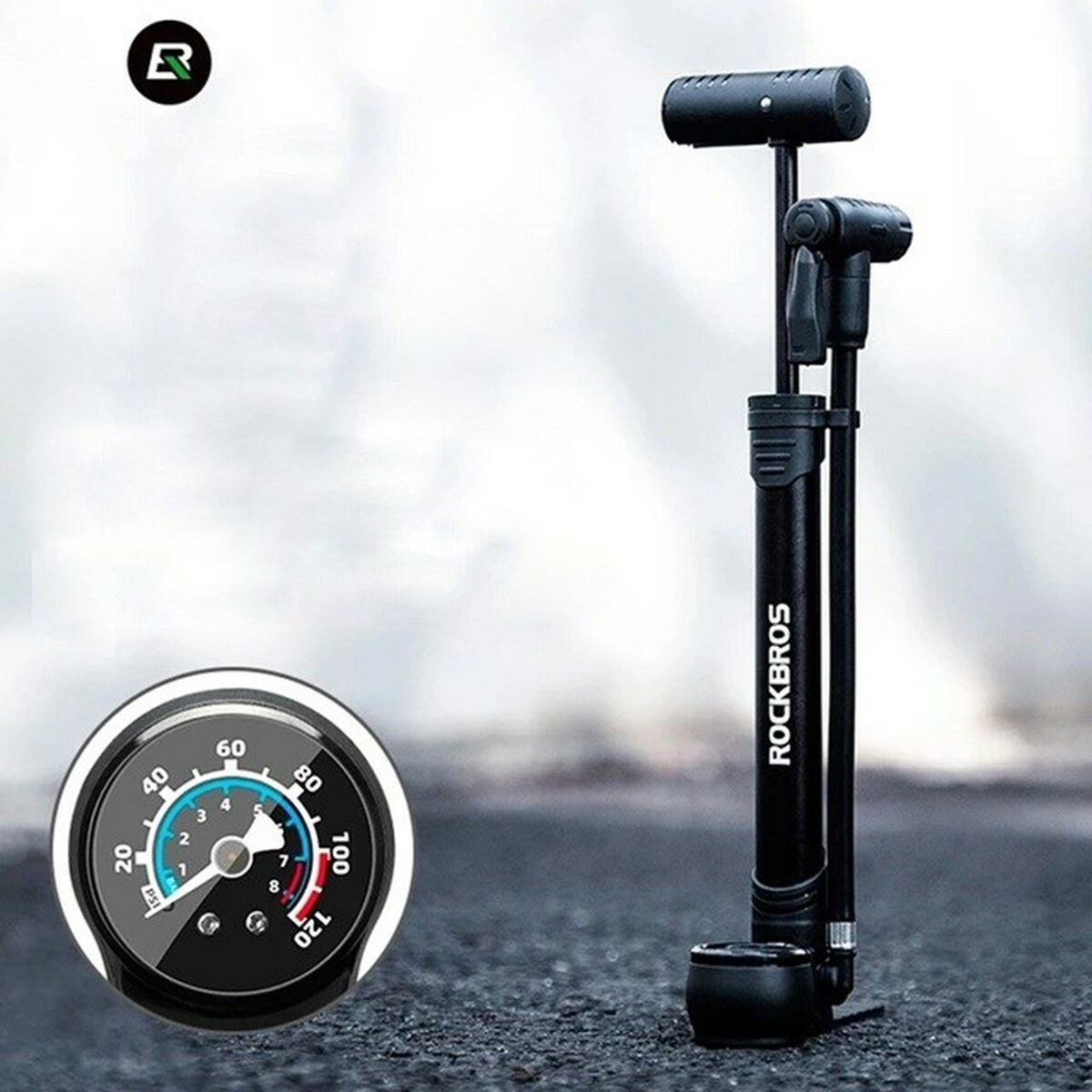 Pompă de aer Rockbros 42310006001 - Sport și în aer liber, Ciclism
