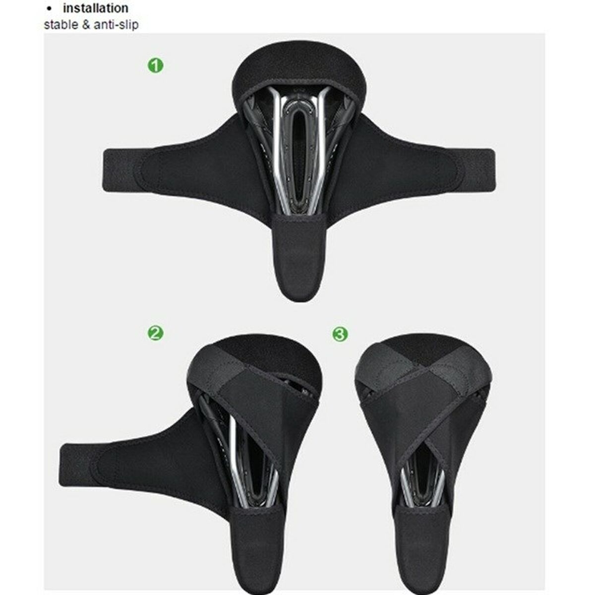 Șa Rockbros LF047-S Negru Monocrom - Sport și în aer liber, Ciclism