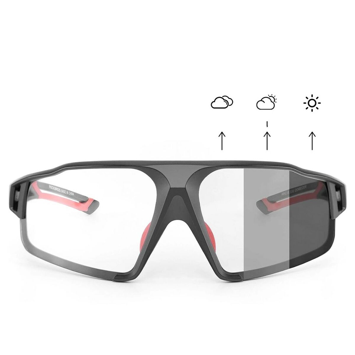 Ochelari de ciclism Rockbros 163749 Negru Roșu - Sport și în aer liber, Ciclism