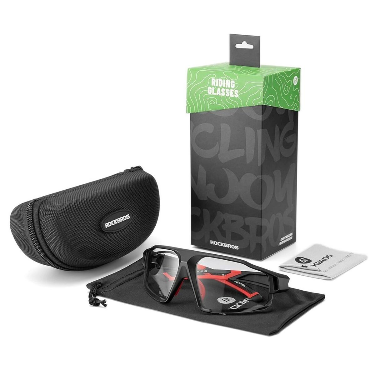 Ochelari de ciclism Rockbros 163749 Negru Roșu - Sport și în aer liber, Ciclism