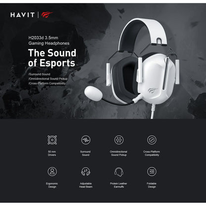 Căști cu Microfon Gaming Havit H2033d - Electronică, Joc video