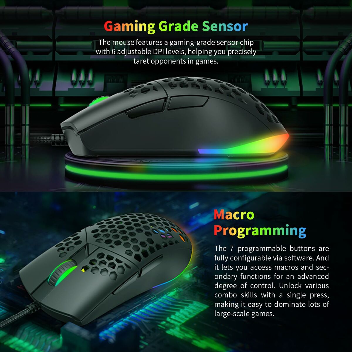 Mouse Gaming Havit MS1036 Negru - Tehnică de calcul, Accesorii
