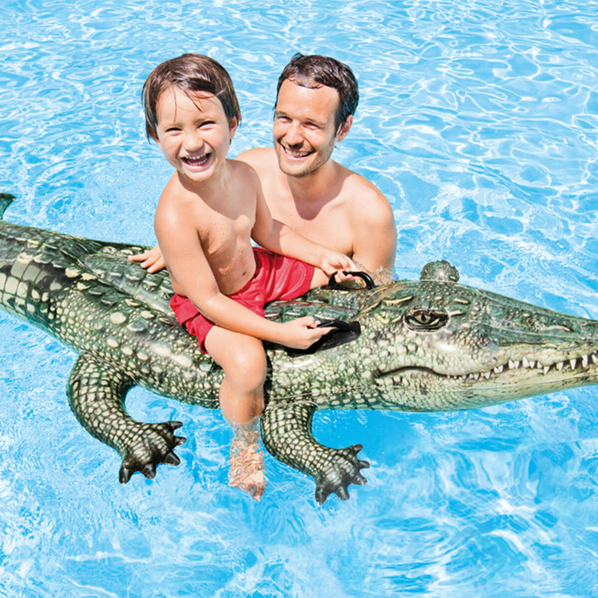 Figurină Gonflabilă pentru Piscină Intex Siva _227926 Crocodil - Jucarii si jocuri, În aer liber și sport