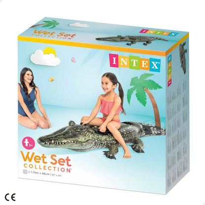 Figurină Gonflabilă pentru Piscină Intex Siva _227926 Crocodil - Jucarii si jocuri, În aer liber și sport