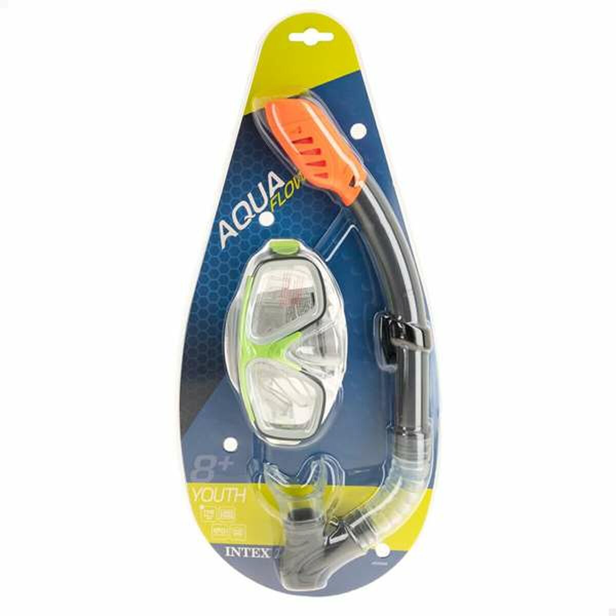 Ochelari de Scufundare cu Tub pentru Copii Intex Verde - Sport și în aer liber, Sporturi acvatice