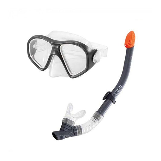 Ochelari de Scufundare cu Tub Intex 55648 Galben Negru - Sport și în aer liber, Sporturi acvatice