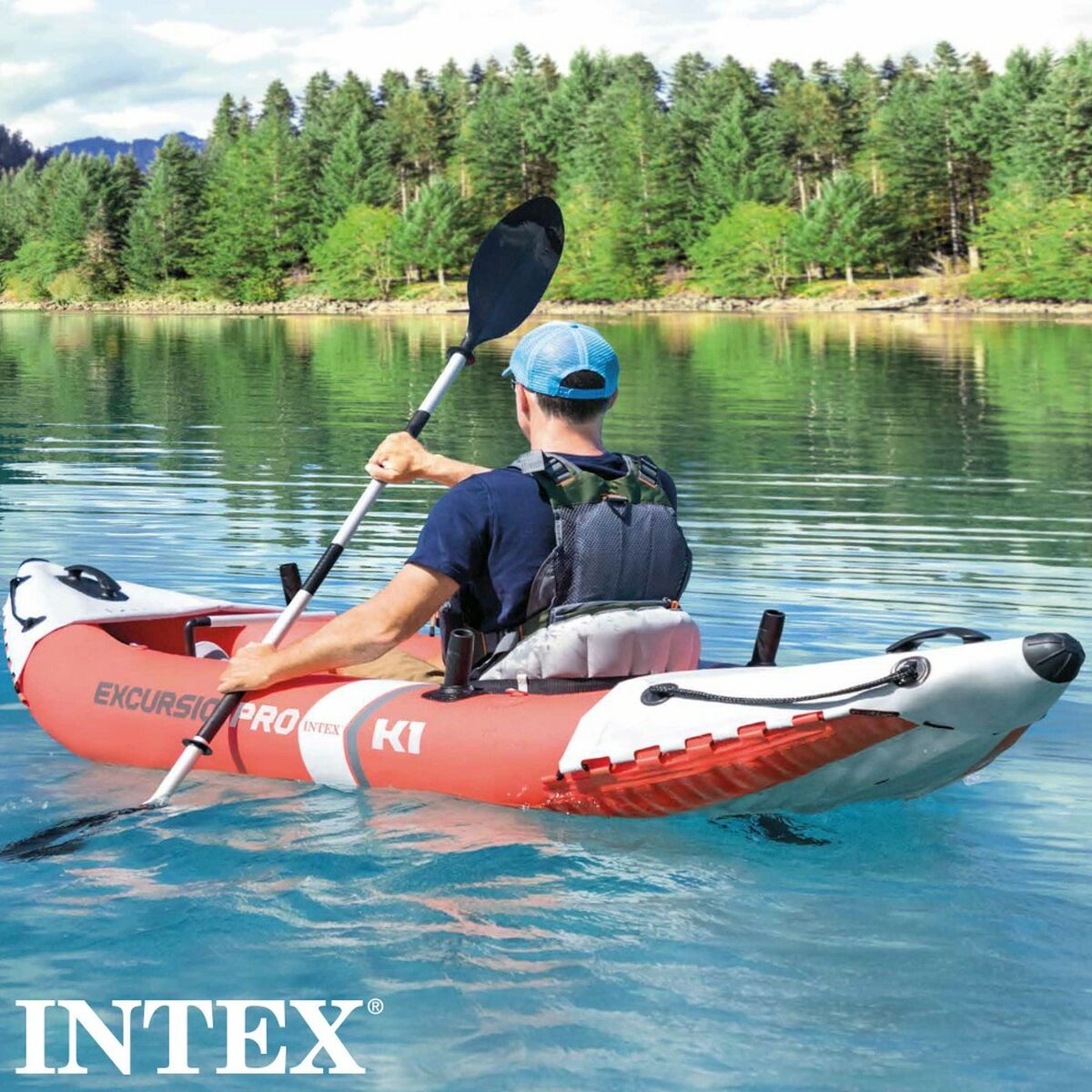 Canoe Gonflabilă Intex Excursion Pro 305 x 91 x 46 cm - Sport și în aer liber, Sporturi acvatice