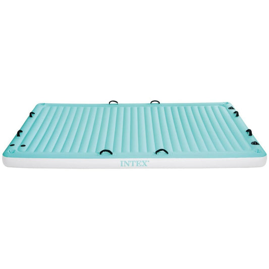 Colac Gonflabil Intex Pătură Alb Turquoise 310 x 18 x 183 cm - Jucarii si jocuri, În aer liber și sport