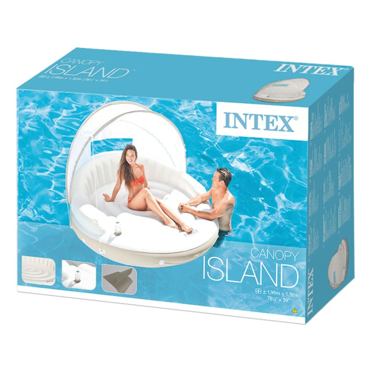 Insulă gonflabilă Intex Canopy 199 x 150 cm - Jucarii si jocuri, În aer liber și sport