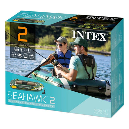 Barcă Gonflabilă Intex Seahawk 2 Verde 236 x 41 x 114 cm - Sport și în aer liber, Sporturi acvatice