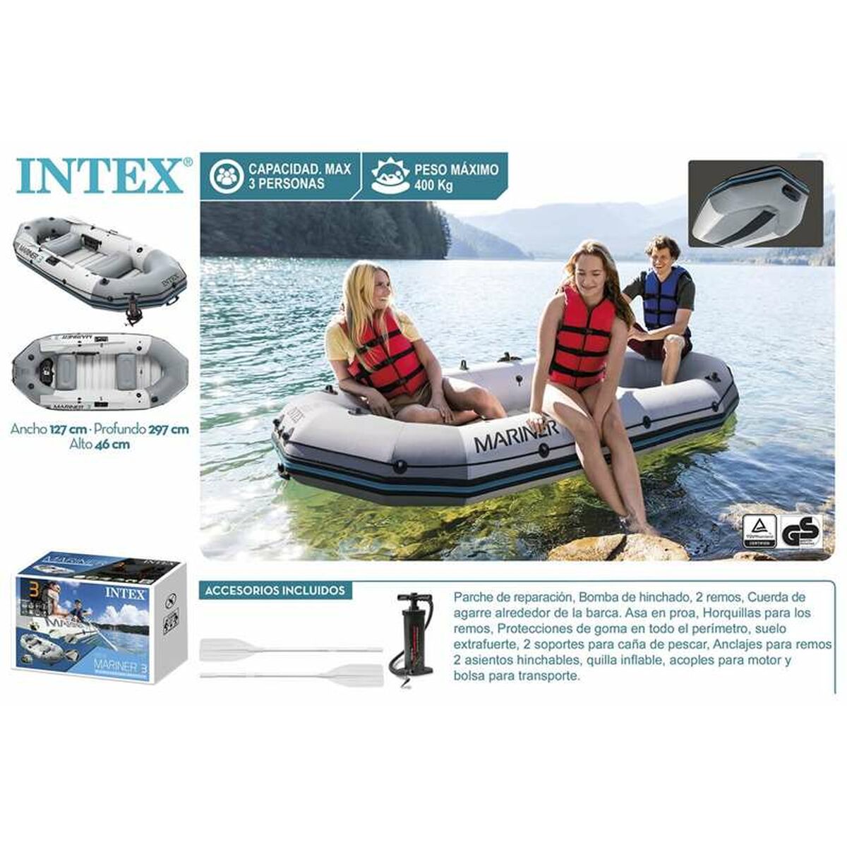 Barcă Gonflabilă Intex - Jucarii si jocuri, În aer liber și sport
