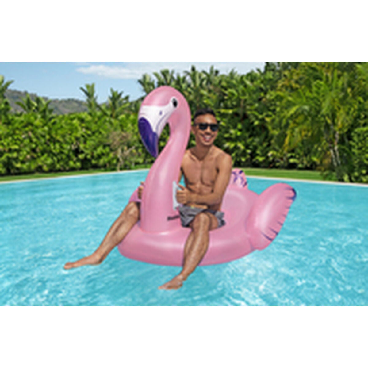 Flotor gonflabil Bestway Flamingo roz 153 x 143 cm - Jucarii si jocuri, În aer liber și sport