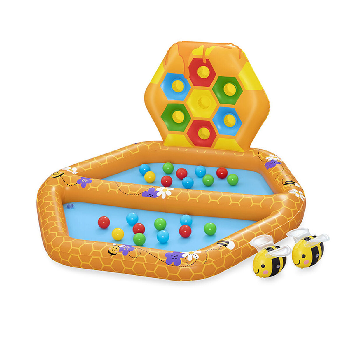 Piscină cu Mingi Bestway 127 x 119 x 61 cm Albină - Jucarii si jocuri, În aer liber și sport