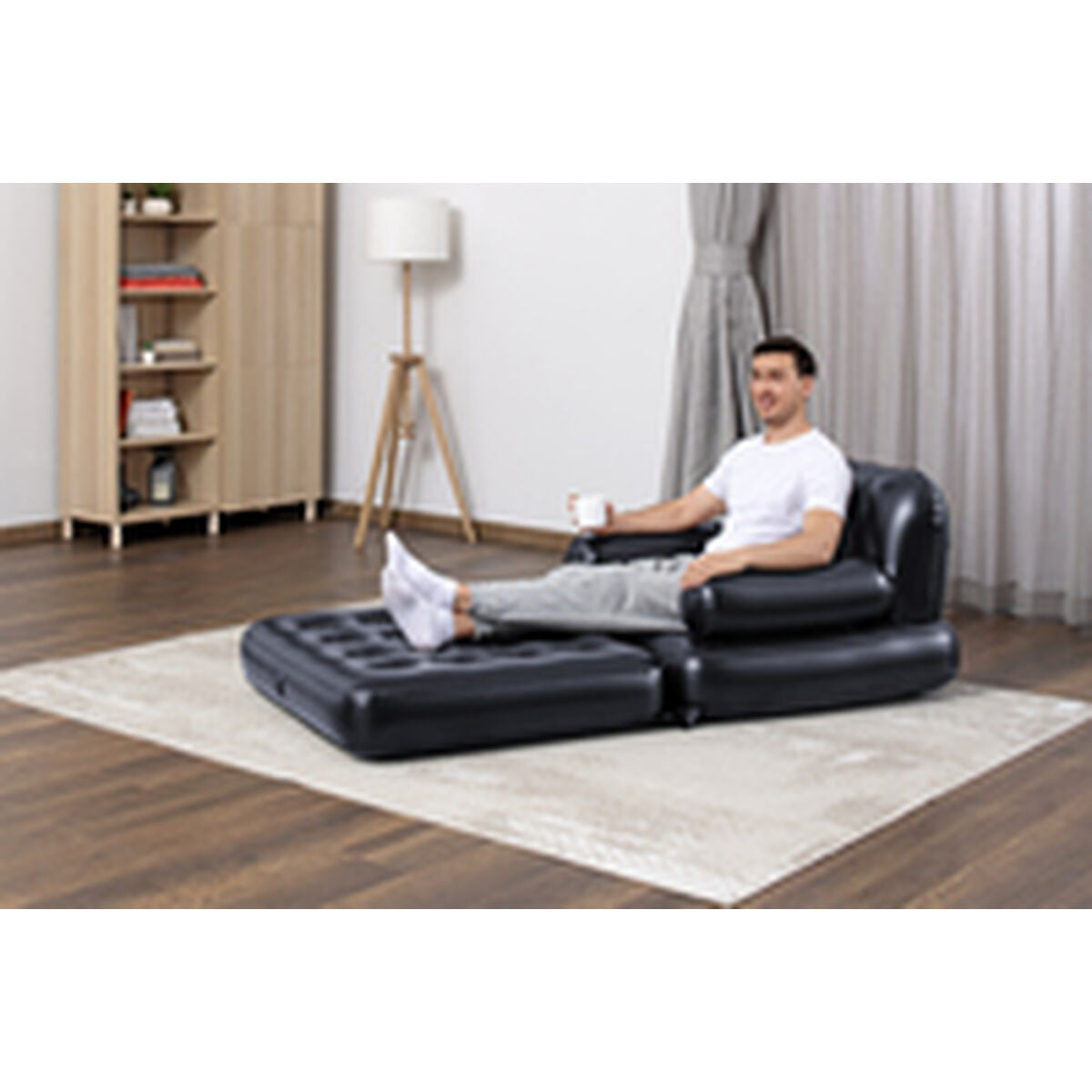Scaun gonflabil Bestway 191 x 38 x 25 cm Negru - Jucarii si jocuri, În aer liber și sport