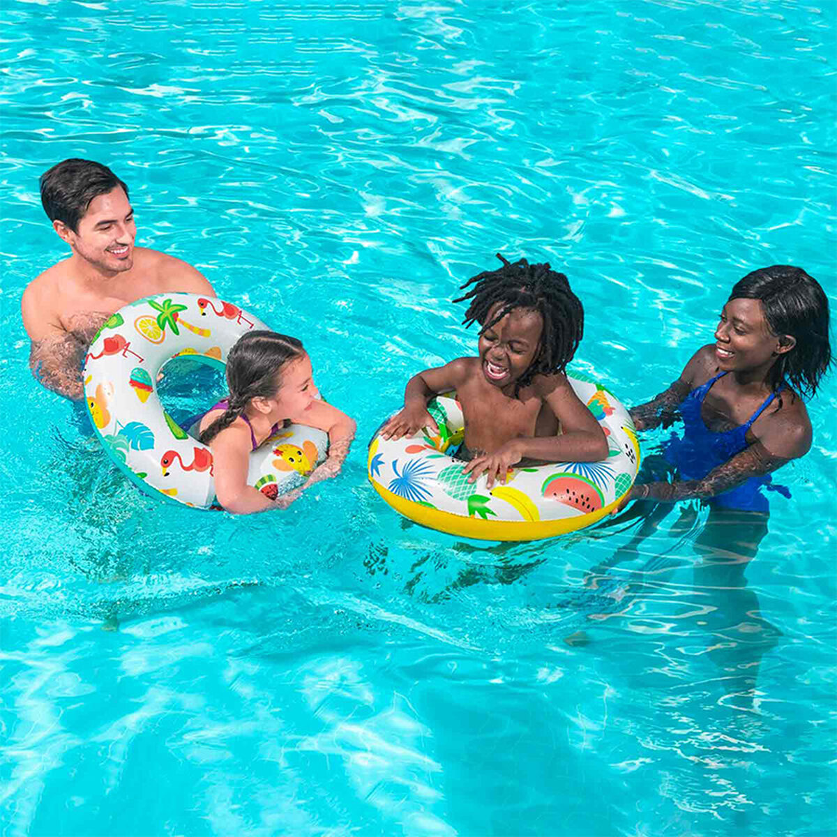 Flotor gonflabil Bestway Multicolor 53 x 53 x 12 cm - Jucarii si jocuri, În aer liber și sport