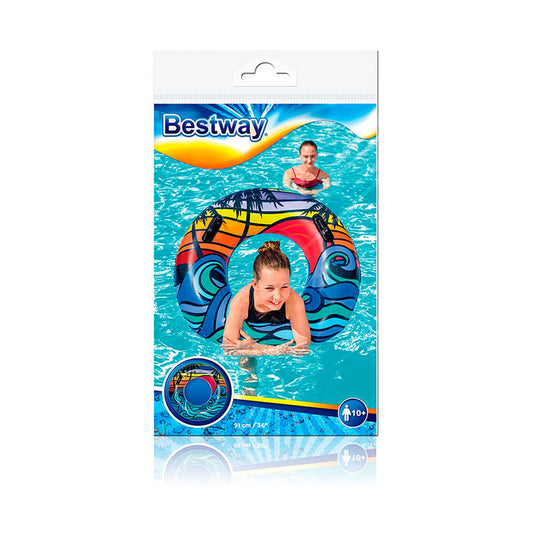 Flotor gonflabil Bestway Ø 91 cm Multicolor - Jucarii si jocuri, În aer liber și sport
