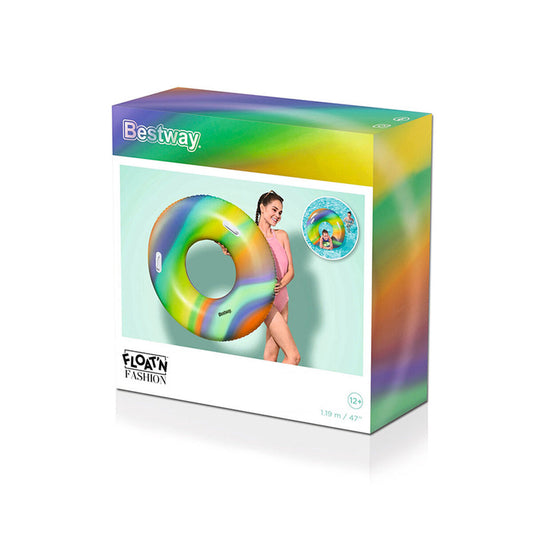 Flotor gonflabil Bestway Multicolor Curcubeu Ø 119 cm - Jucarii si jocuri, În aer liber și sport