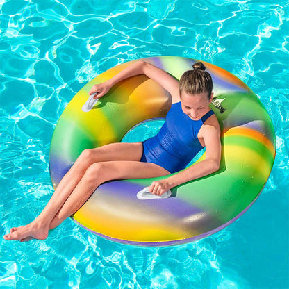 Flotor gonflabil Bestway Multicolor Curcubeu Ø 119 cm - Jucarii si jocuri, În aer liber și sport