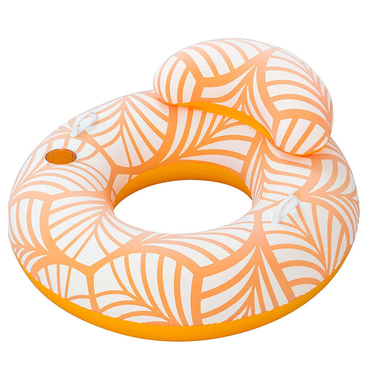 Scaun gonflabil pentru piscină Bestway Deluxe 118 x 117 cm Portocaliu - Jucarii si jocuri, În aer liber și sport