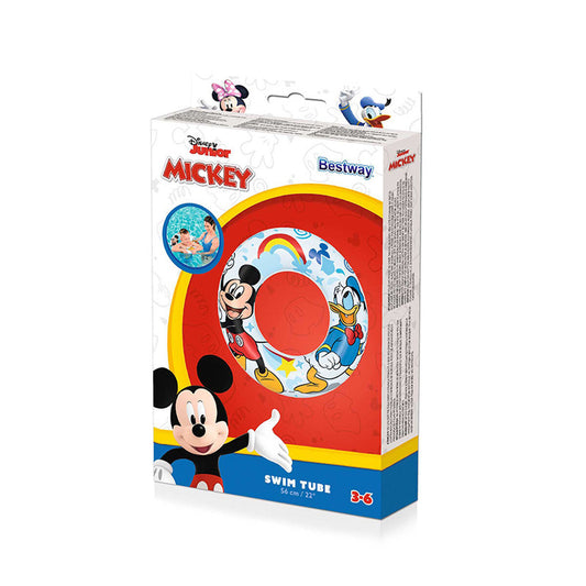 Flotor gonflabil Bestway Multicolor Mickey Mouse Ø 56 cm - Jucarii si jocuri, În aer liber și sport