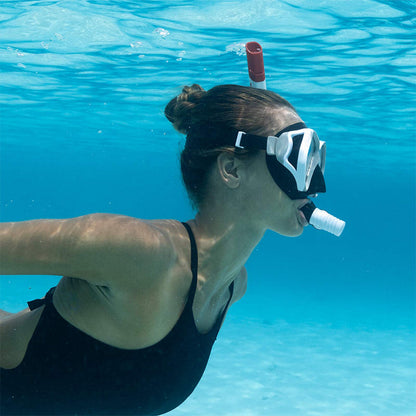 Ochelari de Scufundare cu Tub Bestway Alb Gri Adult (1 Unități) - Sport și în aer liber, Sporturi acvatice