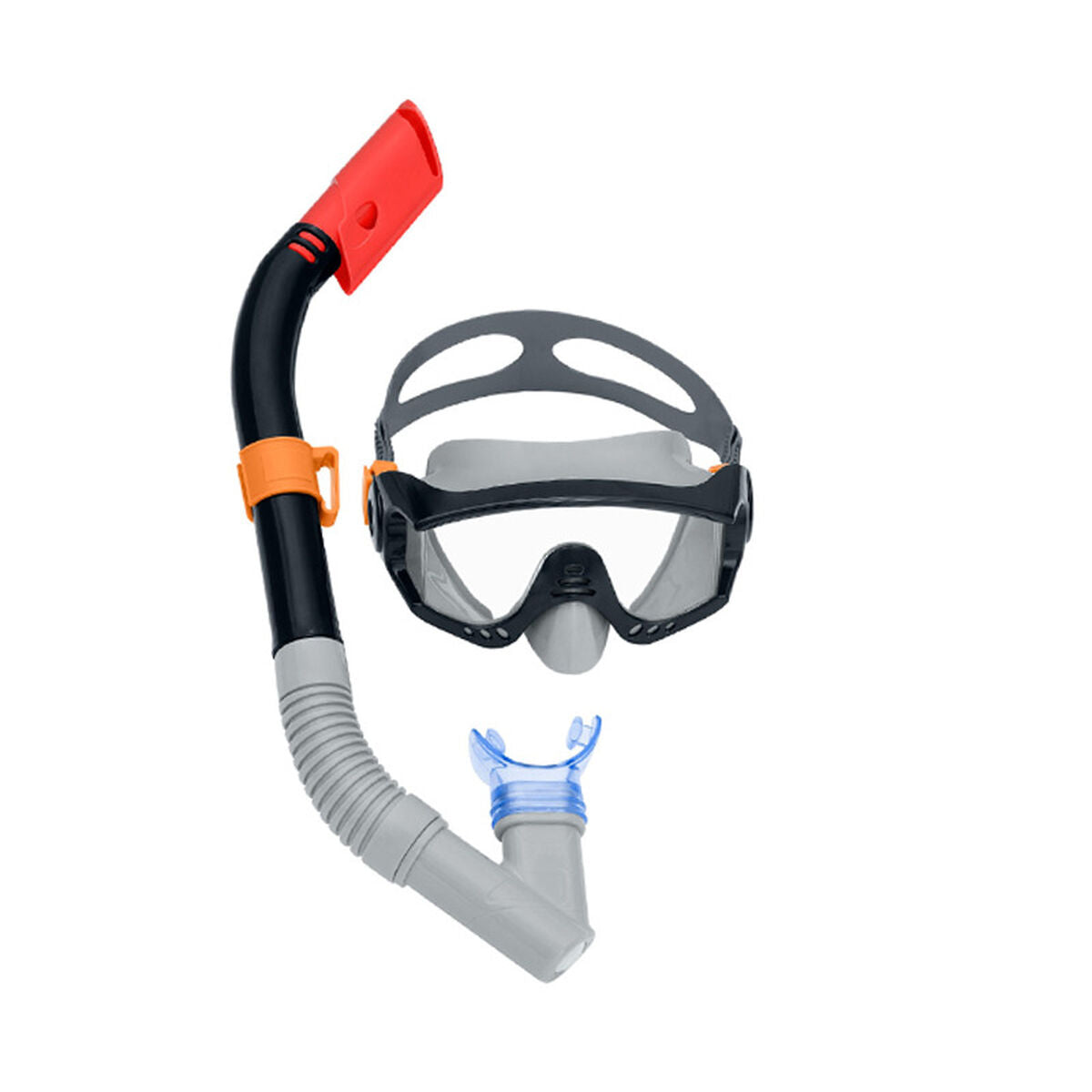 Ochelari de Scufundare cu Tub Bestway Albastru Negru Adult (1 Unități) - Sport și în aer liber, Sporturi acvatice