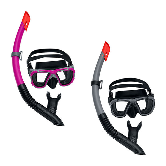 Ochelari de Scufundare cu Tub Bestway Gri Roz Adult (1 Unități) - Sport și în aer liber, Sporturi acvatice
