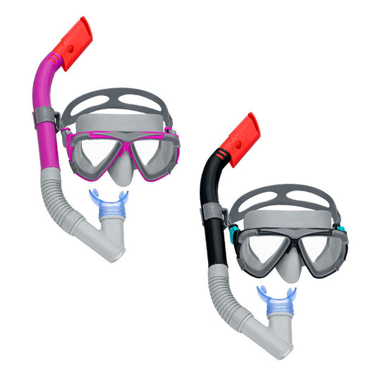 Ochelari de Scufundare cu Tub Bestway Negru Roz Adult (1 Unități) - Sport și în aer liber, Sporturi acvatice