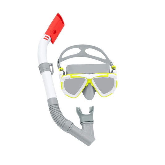 Ochelari de Scufundare cu Tub Bestway Alb Albastru închis Adult (1 Unități) - Sport și în aer liber, Sporturi acvatice