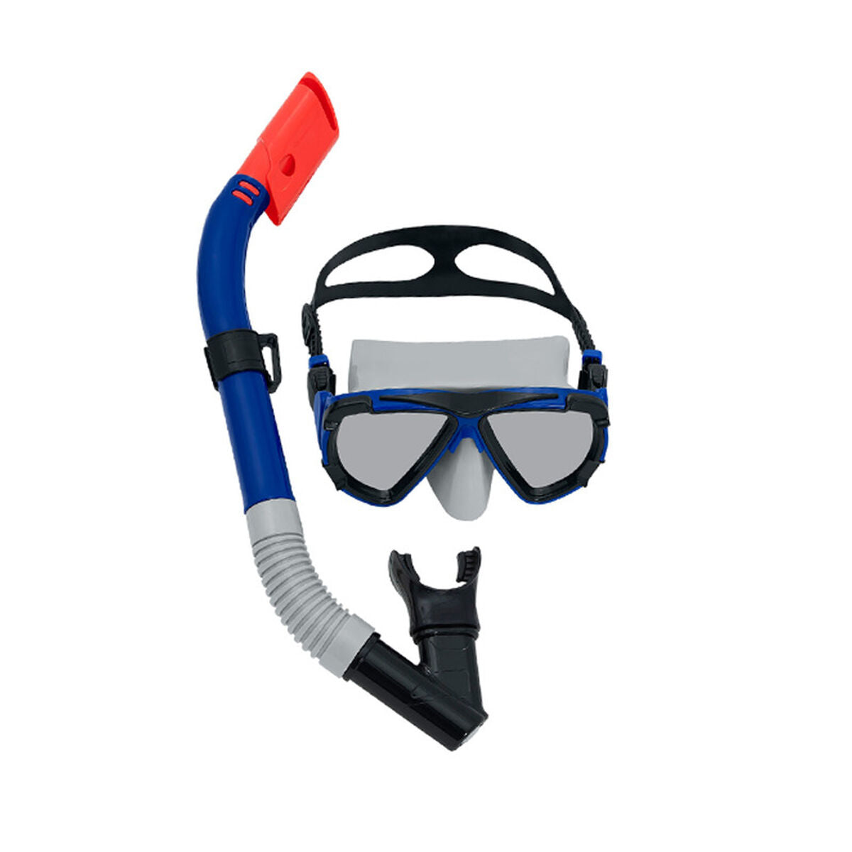 Ochelari de Scufundare cu Tub Bestway Alb Albastru închis Adult (1 Unități) - Sport și în aer liber, Sporturi acvatice