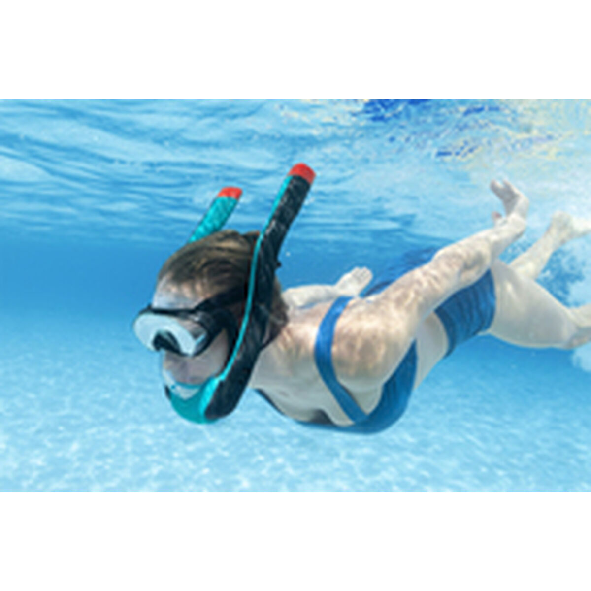 Ochelari de Scufundare cu Tub pentru Copii Bestway L/XL Albastru (1 Unități) - Sport și în aer liber, Sporturi acvatice
