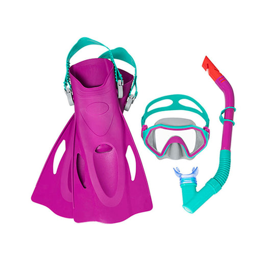 Ochelari de Scufundare cu Tub și Labe de Înot Bestway 37-41 - Sport și în aer liber, Sporturi acvatice