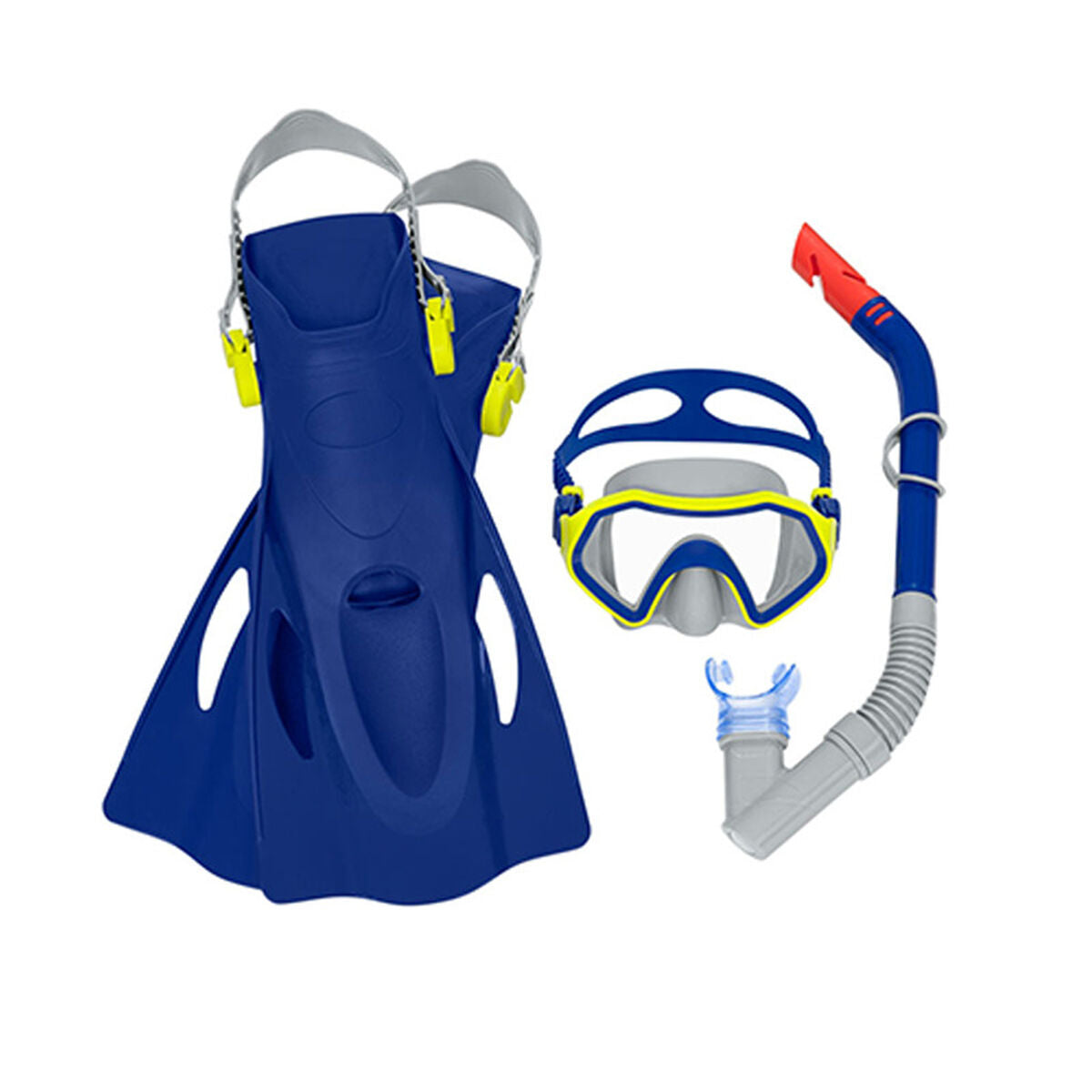 Ochelari de Scufundare cu Tub și Labe de Înot Bestway 37-41 - Sport și în aer liber, Sporturi acvatice