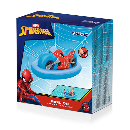 Saltea gonflabilă Bestway Spiderman Motocicletă 170 x 84 cm - Jucarii si jocuri, În aer liber și sport