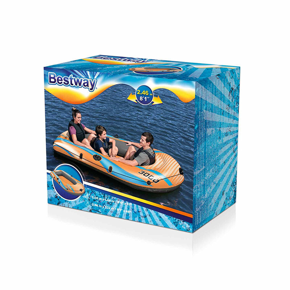 Barcă Gonflabilă Bestway Kondor Elite 3000 246 x 122 x 45 cm - Sport și în aer liber, Sporturi acvatice
