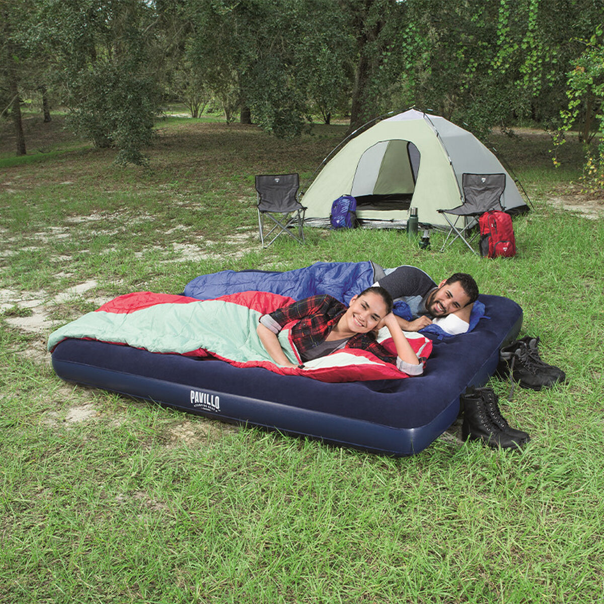 Saltea Gonflabilă Bestway King 203 x 183 x 22 cm - Sport și în aer liber, Camping și drumeții