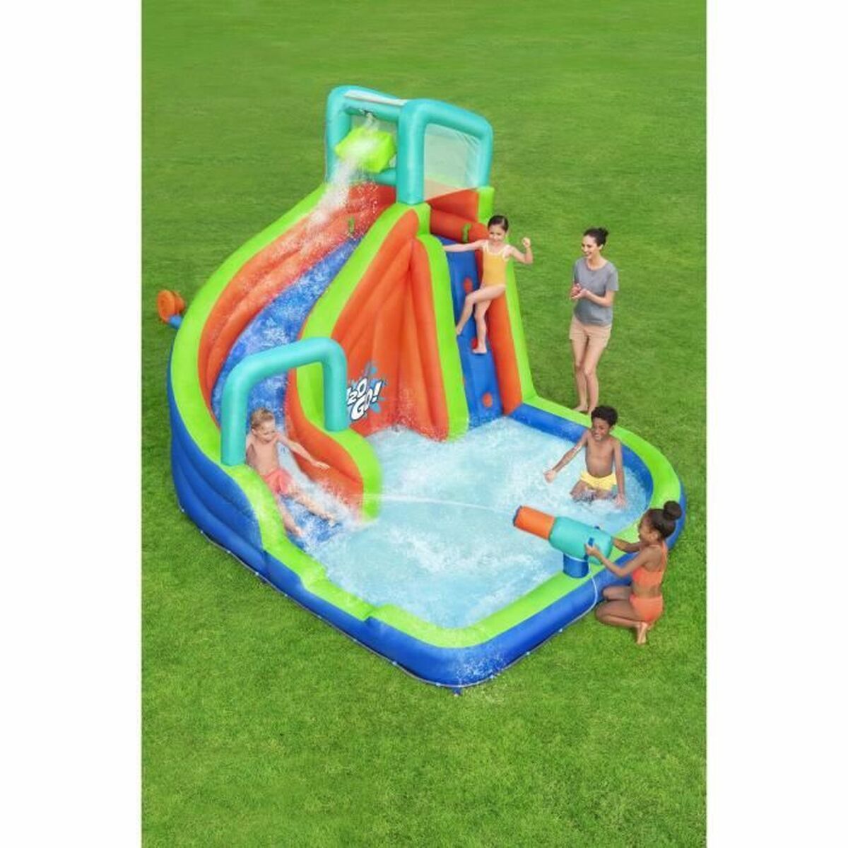 Bestway Piscină Parcul Acvatic Gonflabil 365x320x240 cm + 5 Ani Grădină 53408 - Curte, Piscine, căzi cu hidromasaj și consumabile