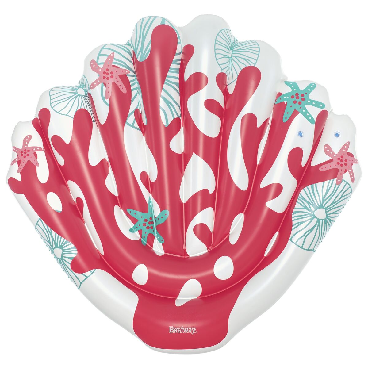 Bestway Saltea Gonflabilă Coral 186x153 cm Plajă și Piscină 43724 - Jucarii si jocuri, În aer liber și sport