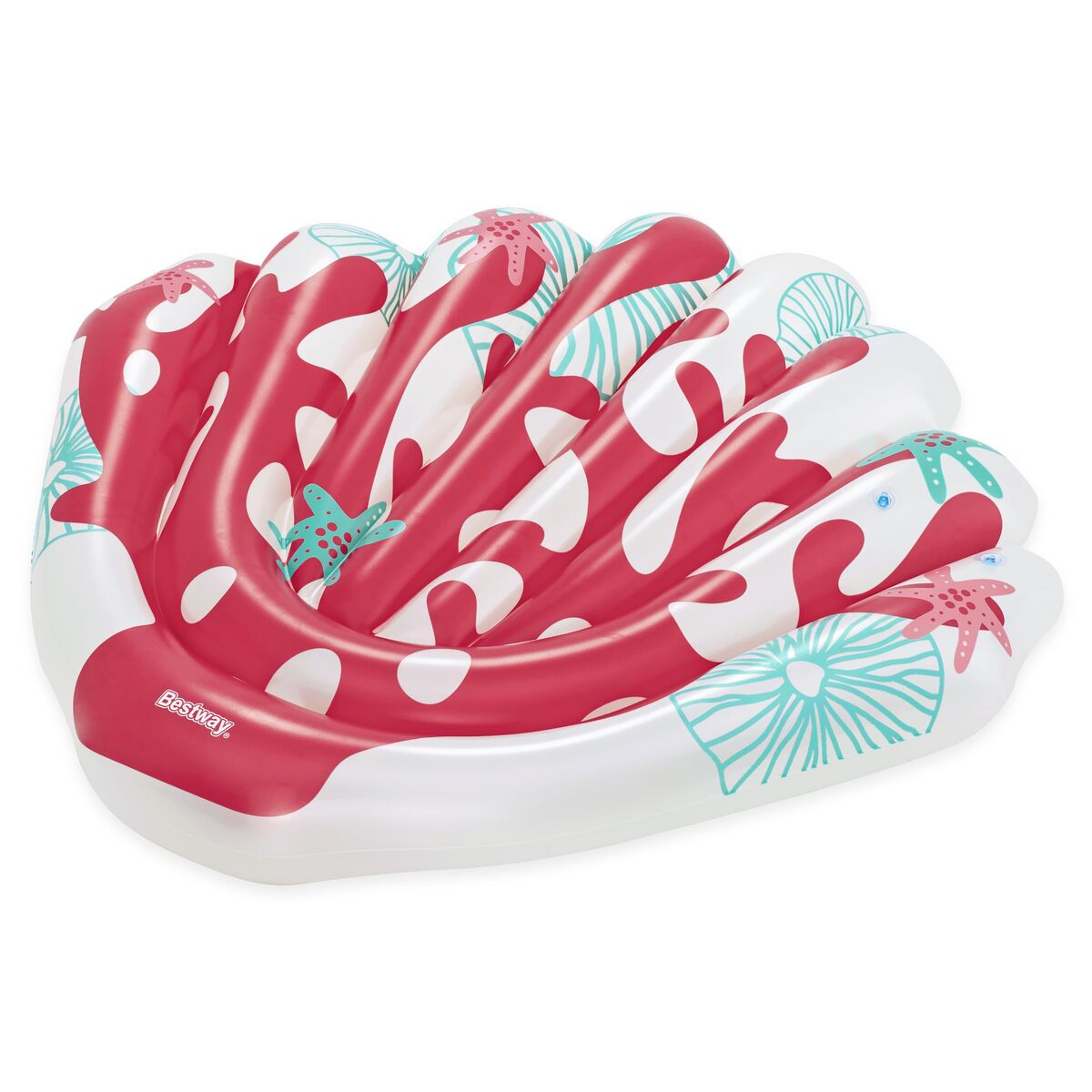 Bestway Saltea Gonflabilă Coral 186x153 cm Plajă și Piscină 43724 - Jucarii si jocuri, În aer liber și sport